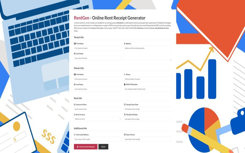 Online Rent Receipt Generator